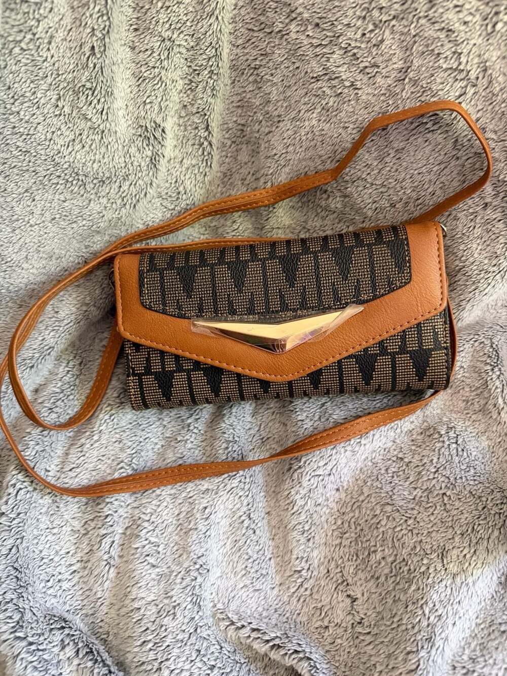 MKF Collection BQ816 Coffee M-Signature Crossbody Wallet Bag